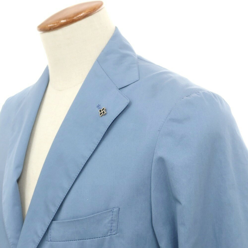 【新品アウトレット】タリアトーレ TAGLIATORE コットン 2つボタンスーツ ライトブルー【サイズ48】【S/S】【状態ランクN-】【メンズ】