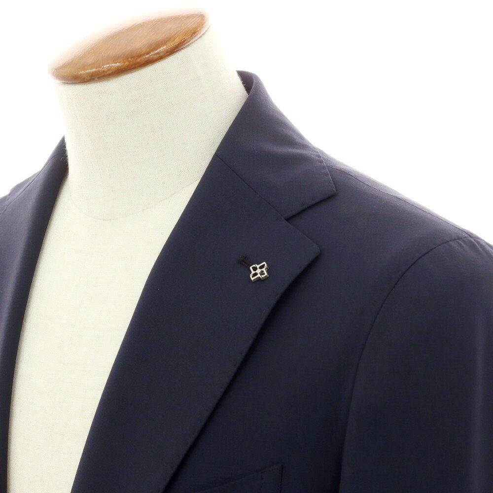 【SALE15倍/返品不可】【新品】タリアトーレ TAGLIATORE ストレッチポリエステルウール 2つボタンスーツ ネイビー【サイズ48】【S/S】【状態ランクN】【メンズ】