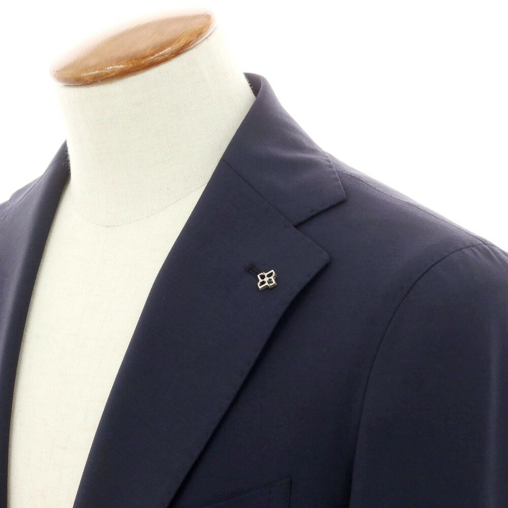 【新品アウトレット】タリアトーレ TAGLIATORE ストレッチポリエステルウール 2つボタンスーツ ネイビー【サイズ48】【S/S】【状態ランクN-】【メンズ】