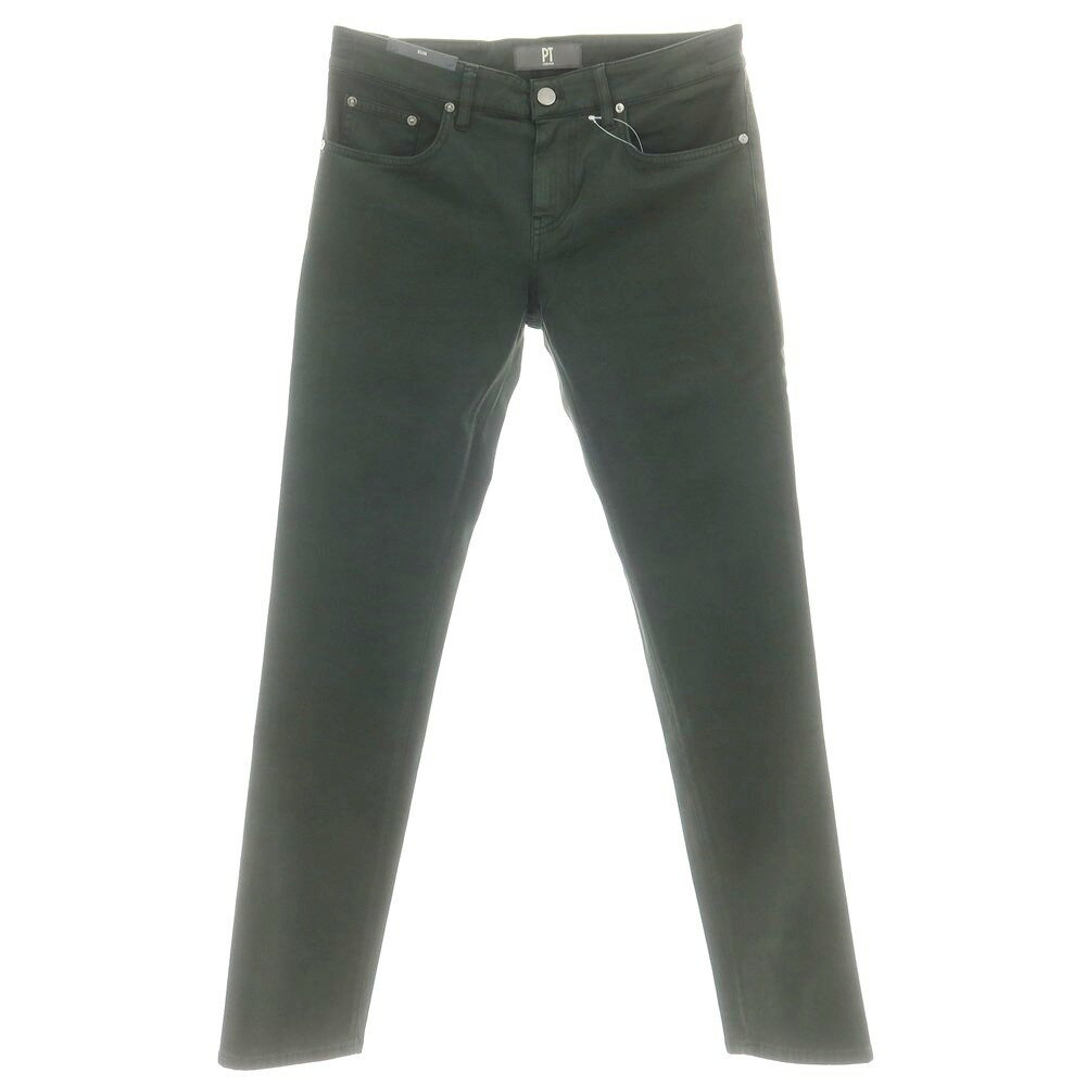 【SALE10%OFF/返品不可】【新品アウトレット】ピーティートリノ デニム PT TORINO DENIM SWING ストレッチ コットンウール 5ポケットパンツ ダークグリーン【サイズ31】【S/S/A/W】【状態ランクN-】【メンズ】(4)
