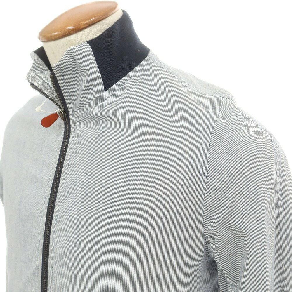 【中古】ヴァルスター Valstar コットンキュプラ スイングトップ ブルゾン ネイビーxホワイト【サイズ46】【S/S】【状態ランクC】【メンズ】