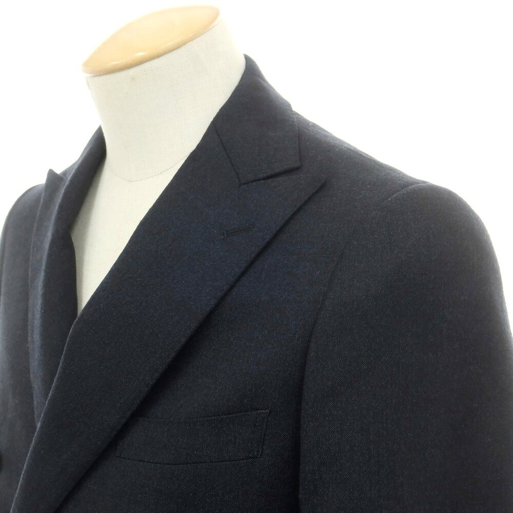 【中古】ユニバーサルランゲージ UNIVERSAL LANGUAGE ウール ダブルスーツ グレイッシュネイビー【サイズ上42/下73】【A/W】【状態ランクB】【メンズ】