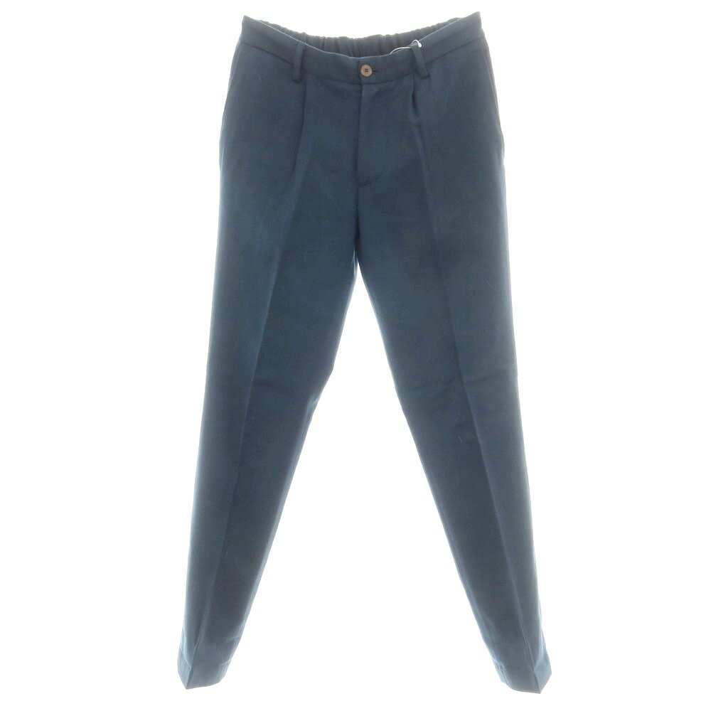 【中古】デヴォレ インチピット DEVORE Incipit ストレッチウール カジュアルスラックスパンツ グリーンネイビー【サイズ44】【A/W】【状態ランクC】【メンズ】