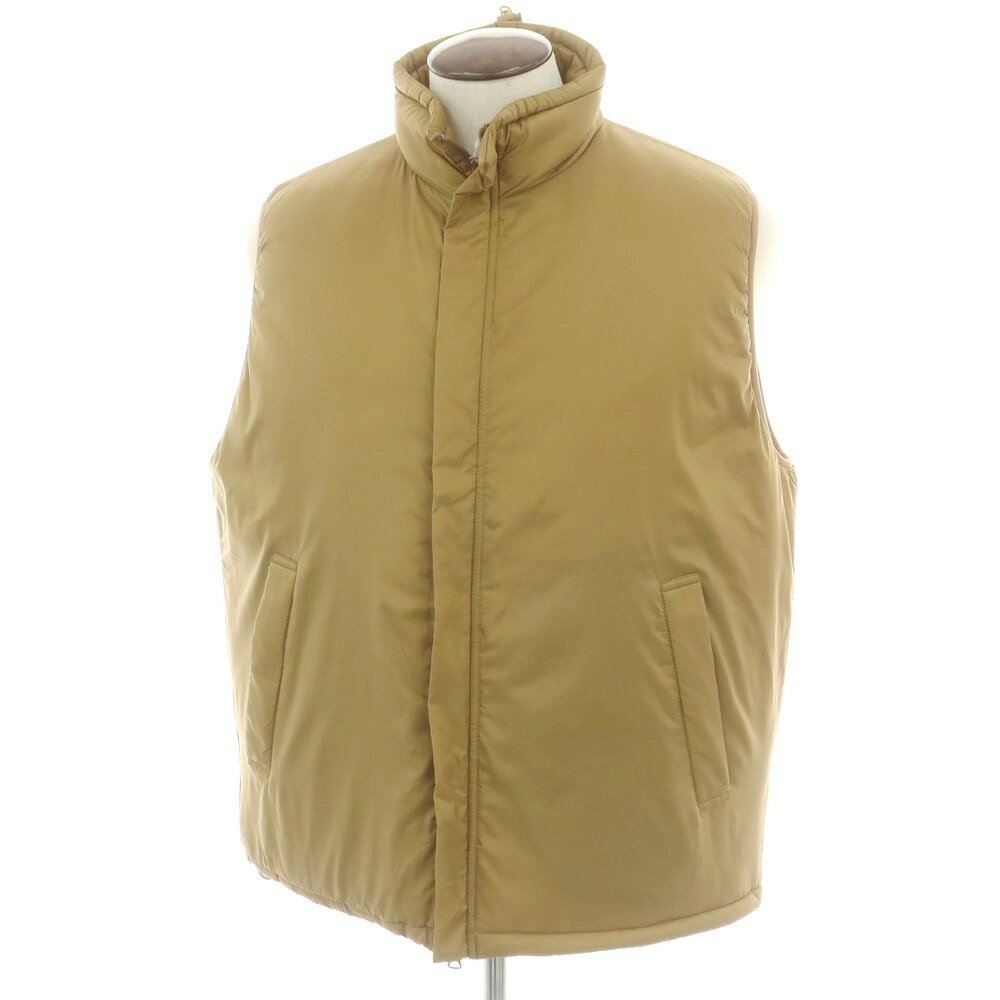 【SALE10%OFF/返品不可】【中古】ビームスプラス BEAMS PLUS リップストップナイロン 中綿ダウンベスト カーキ【サイズL】【A/W】【状態ランクB】【メンズ】