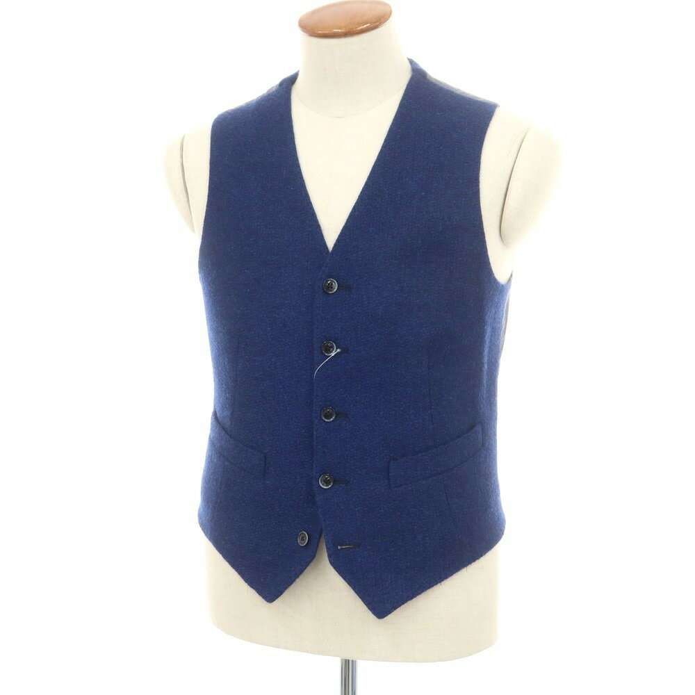 【SALE30%OFF/返品不可】【中古】アルテア Altea ウール カジュアル系ジレ ベスト ダークブルー【サイズ46】【A/W】【状態ランクB】【メンズ】