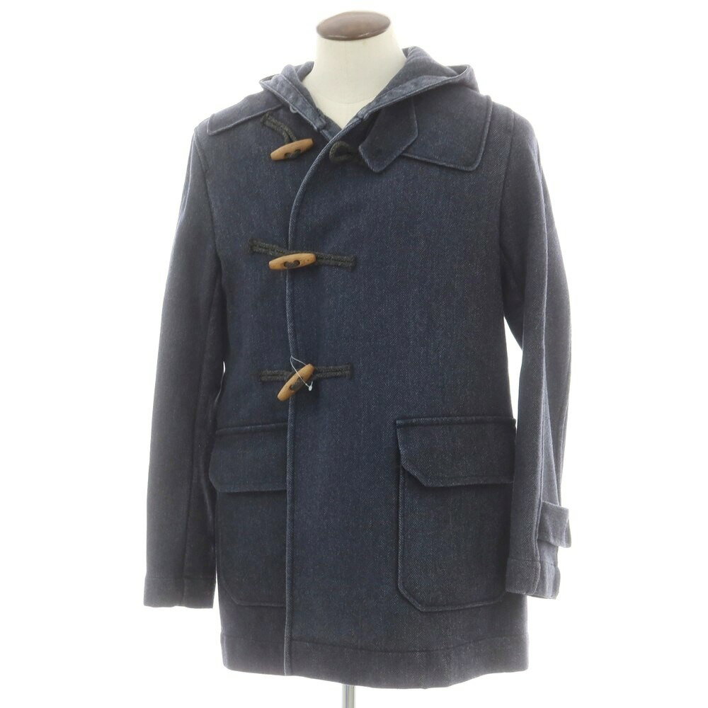 【SALE10%OFF/返品不可】【中古】ボリオリ BOGLIOLI T.SUZUKI ウールポリエステル ダッフルコート ネイビー【サイズL】【A/W】【状態ランクB】【メンズ】