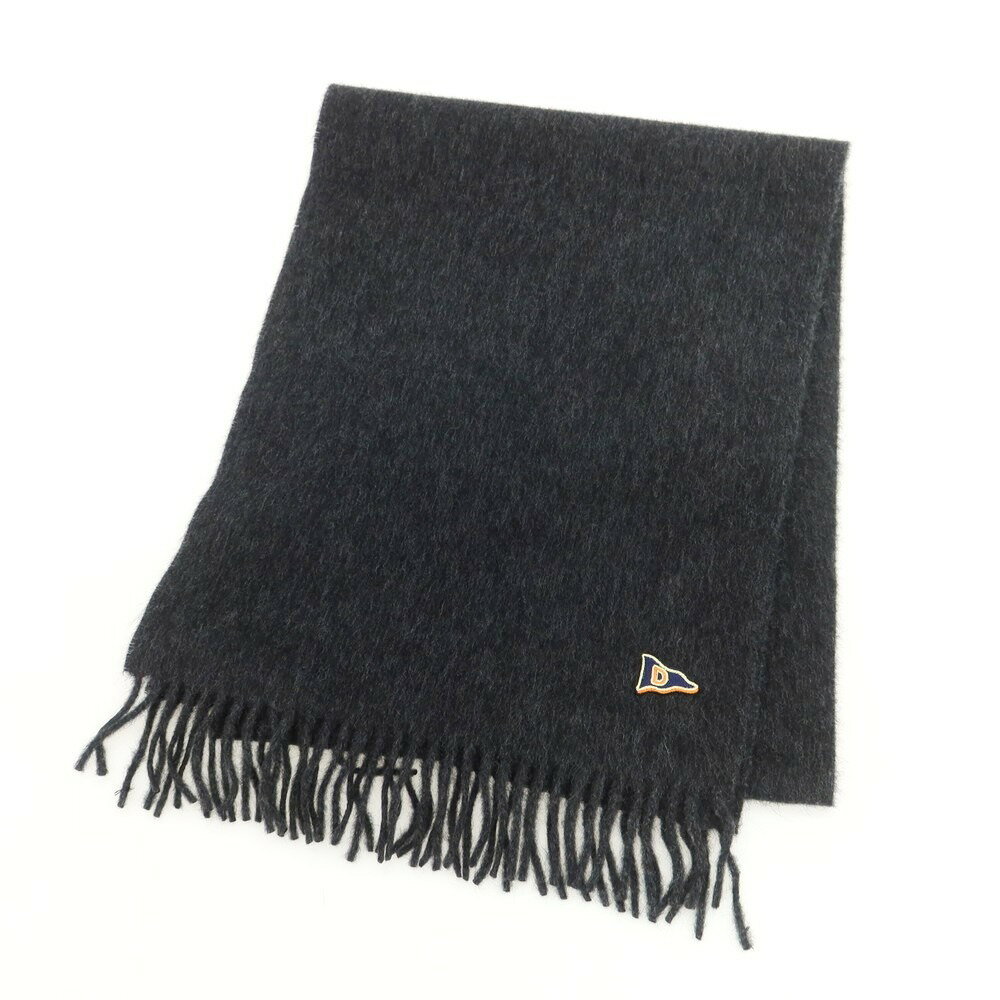 【新品】ドレイクス DRAKES ウールアンゴラ マフラー チャコールグレー【A/W】【状態ランクN】【メンズ】