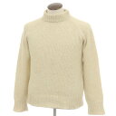 【中古】クリスティアーノ フィッソーレ Cristiano Fissore カシミヤ モックネック プルオーバーニット アイボリーxイエロー系【サイズ50】【A...