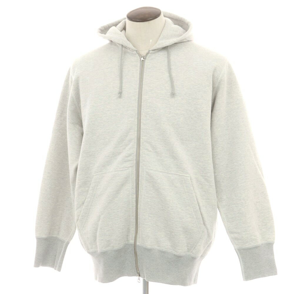 【SALE10%OFF/返品不可】【中古】ループウィラー LOOPWHEELER BEAMS PLUS別注 MegaWeight Zip Hoody パーカー ライトグレー【サイズL】【A/W】【状態ランクA】【メンズ】
