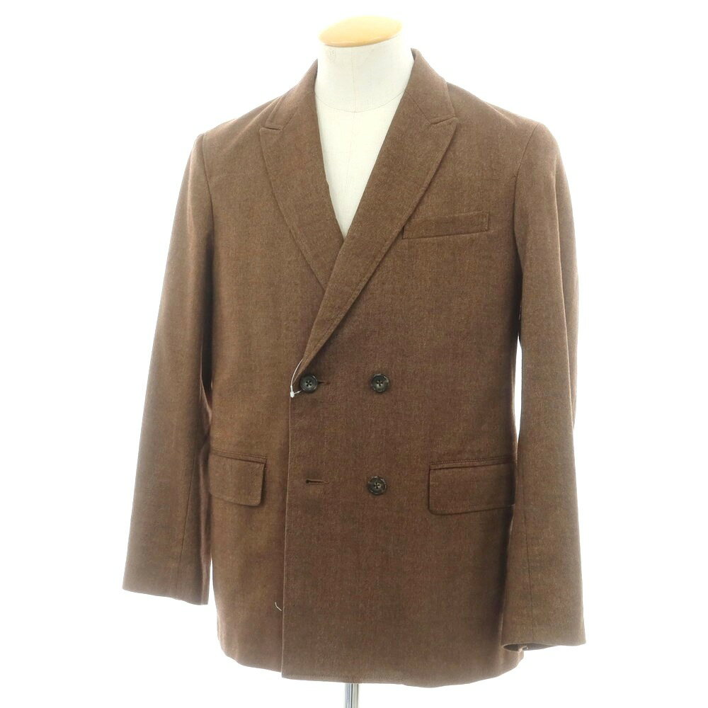 【SALE30%OFF/返品不可】【中古】ビームスプラス BEAMS PLUS ポリエステルコットン ダブル テーラードジャケット ブラウン【サイズS】【A/W】【状態ランクB】【メンズ】
