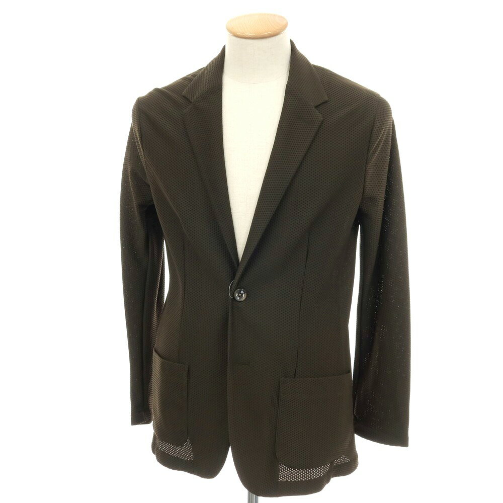 尼龙夹克 - 【中古】【未使用】ジーステージ g-stage ストレッチ ナイロン ハニカムメッシュ 2B カジュアルジャケット ダークオリーブグリーン【サイズ44】【S/S】【状態ランクS】【メンズ】
