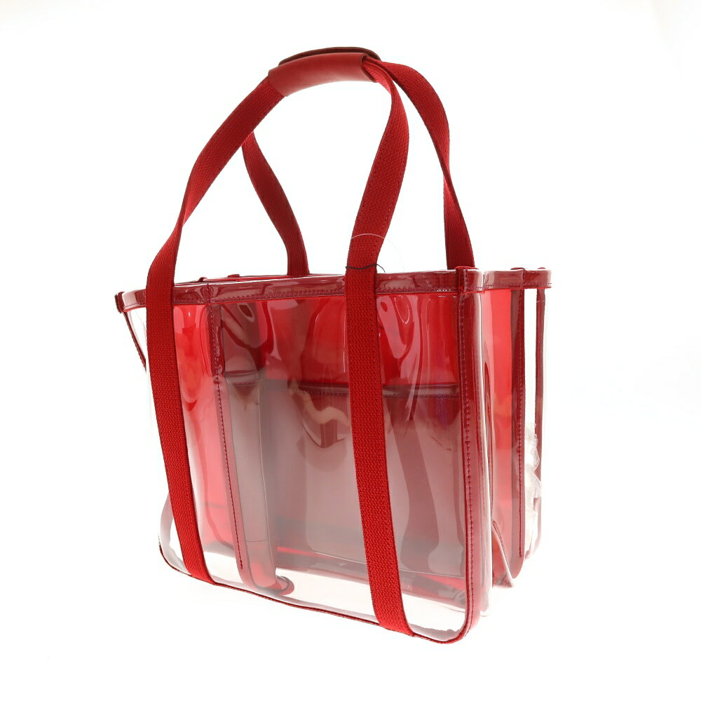 チャコリ CHACOLI DOVER STREET MARKET GINZA別注 PVC トートバッグ クリアxレッド