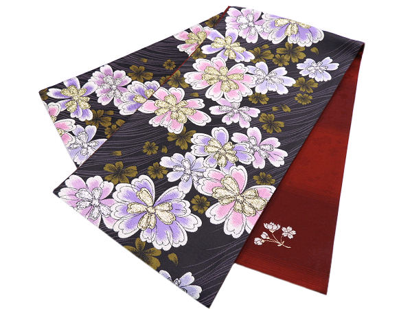 着物美人 送料無料 袋帯 両面 西陣織 くすみ 帯 国内お仕立て 帯芯付き 振袖袋帯 訪問着袋帯 附下袋帯 ..