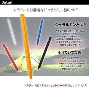 【エントリーでP5倍&割引クーポン有】ジュラルミン ペグ テント タープ 固定具 BBQ キャンプ設営用具 20本セット 収納袋付き 18cmサイズ通販格安セール情報 楽天 通販