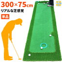 製品仕様 商品名 パターマット 3m ゴルフ パター 練習 マット ゴルフマット パッティング パター練習 ラフ 大型 厚手 室内 屋外 アプローチ 練習用 人工芝 SBR 300×75cm Gシリーズ 単品 サイズ 長さ300cm×幅75cm（※写真参照） カラー グリーン 素材／材質 人工芝：PP、マット：SBR セット内容 パターマット 商品説明 ゴルフスタイル（Golf Style）の本格的なパターマットです。ゴルフのスコアはパターで決まる！と言っても過言ではありません。常日頃からパターの練習で感覚をつかむことによりスコアを劇的に伸ばすことができます。こちらのパターマットは人工芝とSBRを掛け合わせリアル感覚を追求した本格的なパターマットです。グリーンとラフの境目があり、ゴルフボールが床に落ちてゴロゴロ転がったりしません。また、ラフからのアプローチも練習できるので、チップインの精度をアップするための練習も可能です。サイズはしっかりと1パットで決めたい3Mのタイプで幅は50〜150cmまで取り揃えました。Gシリーズ300×75cm/単品 GS2セット CS2セット CMS2セット SBRL30CS2セット CATセット ラフからアプローチができるパターマットΩシリーズはこちら ガイドライン付きで打ちやすいパターマットCシリーズはこちら 絨毯タイプで使いやすいパターマットJシリーズはこちら 傾斜を自由に変えられるBIGパターマットはこちら ボール1つで反復練習自動返球パターカップ/単品はこちら