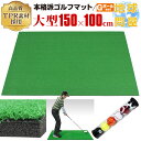 本格派 ゴルフマット ゴルフ 練習用 マット 大型 人工芝 プロ 家庭用 室内 屋外 TPR 100×150cm Gボールセット その1