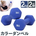 製品仕様 商品名 ダンベル 2kg 2個 セット カラー トレーニング 筋トレ 初心者 エクササイズ ダイエット 鉄アレイ PVC コーティング 筋トレグッズ コンパクト おしゃれ かわいい 自宅 ジム 持ちやすい ブルー サイズ 縦7×横17.5cm(持ち手：8cm)※画像参照 【重量】約2.0kg カラー ブルー 素材／材質 鉄、PVC セット内容 ダンベル2個セット 商品説明 【エクササイズに嬉しい2個セット】両手で持ってバランスよく負荷として、スキマ時間に使えるように2ヶ所に置いて…など、ダンベルの嬉しい2個セットになります。かわいいカラーでやる気アップ！ 【PVCコーティングで汚れに強い】表面にPVCコーティングをすることで、柔軟性がよく、劣化も少なくなります！防水効果があり汚れにも強いため、軽く拭いていただくだけで清潔を保つことができます。 【PVCコーティングで持ちやすい】寒い時期でも冷たくならず、握りやすく滑りにくいから力を入れやすい！万が一落としてしまっても、コーティングをしてあるので本体のひび割れを防ぐことができます。また、床に傷がつくのを防止することもできます。 【アンチロールデザインで転がらない】六角形で底が平らなデザインなので、適当に置いても転がりません！同じ六角形デザインなら重ね置きをすることもできます。1kgセットはこちら 2kgセットはこちら 筋トレやトレーニングマシン置きに最適スポーツフロアマットはこちら 筋肉と体幹を同時に鍛えるメディシンボールはこちら 全身トレーニングが出来るソフトケトルベルはこちら 瞬発力を鍛えるならこれ！プライオボックスはこちら