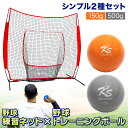 【期間限定!ポイント20倍!】 野球ネット トレーニング ボール ウエイトボール 2種セット 練習用 ネット 折りたたみ 持ち運び 屋外 室内 バッティングネット ピッチングネット 簡単設置 大型 プアボール 投手 球速アップ 150g 500g