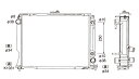 トヨタ ハイエース ラジエーター ラジエター 車 車用品 カー用品 KZH100G KZH106G(W) AT 新品ラジエーター 日本メーカー製 新品 大和ラジエーター製 【最短当日発送】【18ヶ月保証】