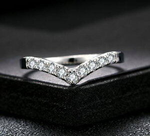 指輪 V字ライン 18K K18 18金 RGP プラチナ CZ ダイヤ 王冠 シンプル リング yu881e バレンタイン ギフト おすすめ 誕生日