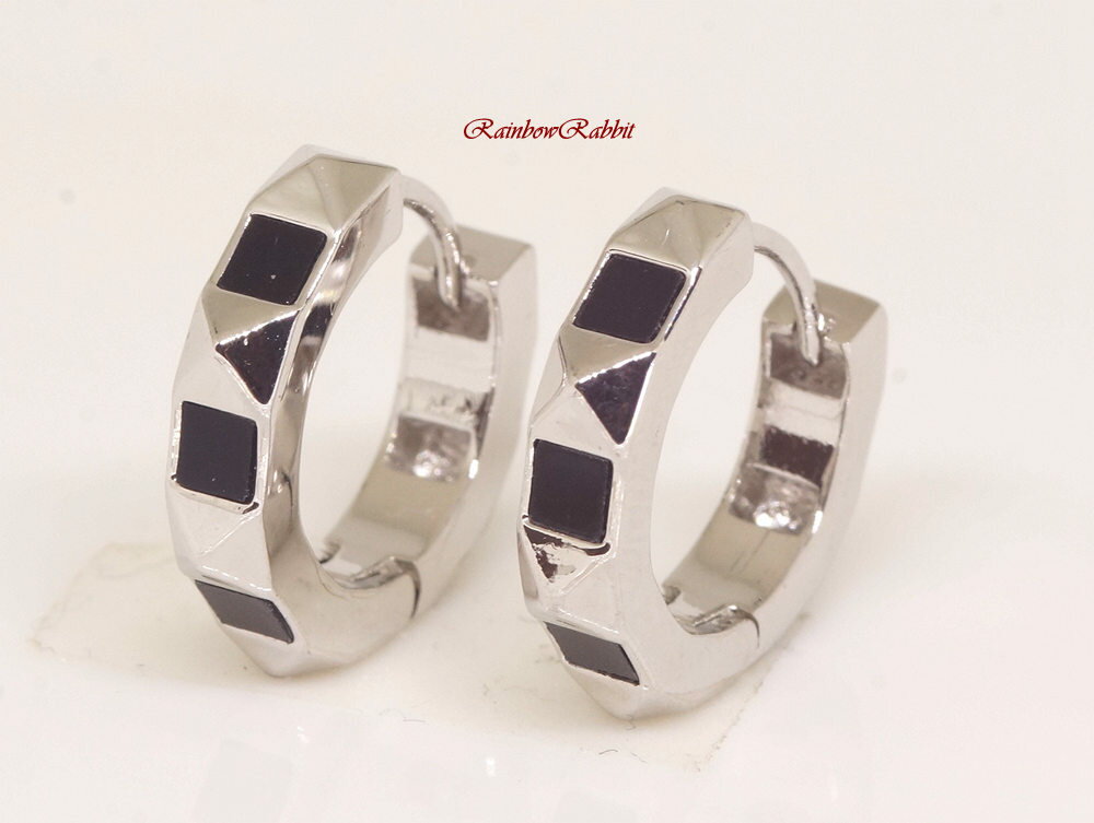 18K RGP プラチナ 直径12mm フープ ピアス yp4962 普通便 送料無料