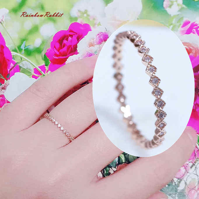 18K K18 18金 RGP ゴールド CZ ダイヤ フルエタニティ リング gu1276e バレンタイン ギフト おすすめ 誕生日 ギフト