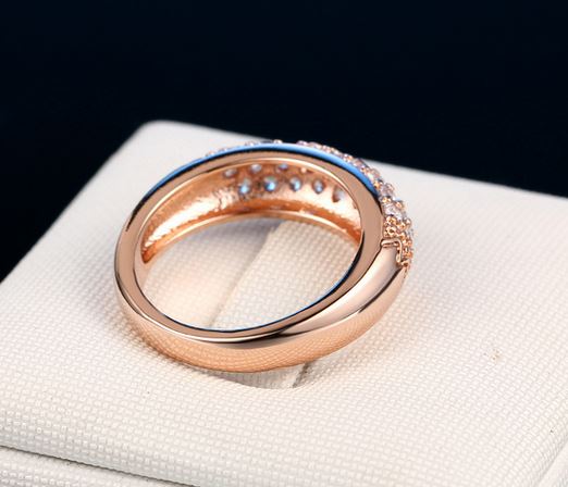 指輪 18K K18 18金 RGP ゴールド CZ ダイヤ Narrow Band Ring リング gu1105e 普通便 送料無料 バレンタイン ギフト おすすめ 誕生日 ギフト格安通販　バレンタイン　人気　ランキング