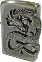 ZIPPO 龍サイドメタル ジッポーオイルライター ニッケル古美