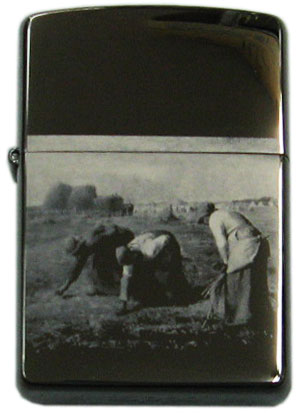 ZIPPO黒チタンレーザー #13ジッポーオイルライター