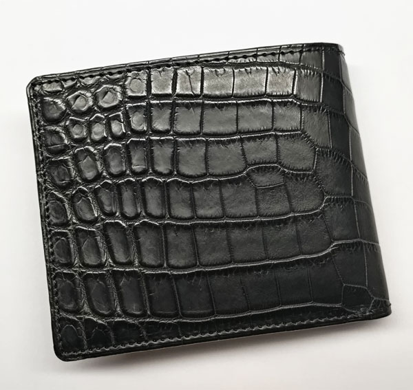 クロコダイル 二つ折り 財布 日本製の紹介画像3