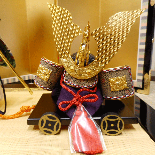 【送料無料！】京製木目込人形　兜差し