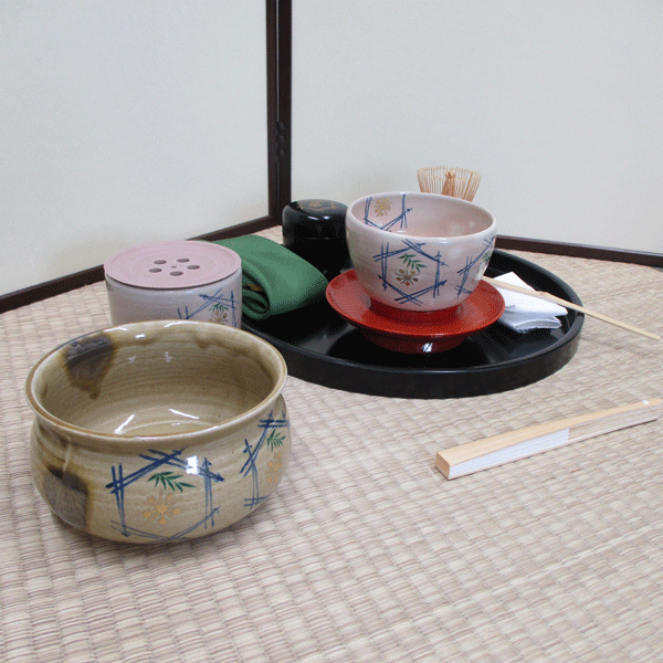 乐天商城 - 織部流茶道具 初期セット（男性用）