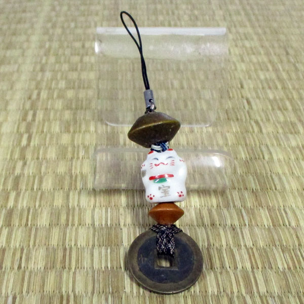 乐天商城 - 【贈り物に！】【現品限り！】古銭　すとらっぷ（招き猫）