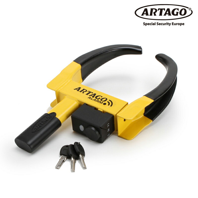 ARTAGO AUTO ART872 ALARM WHEEL CLAMPアラーム付きホイール ロックアルタゴ 自動車 汎用 セキュリティ..