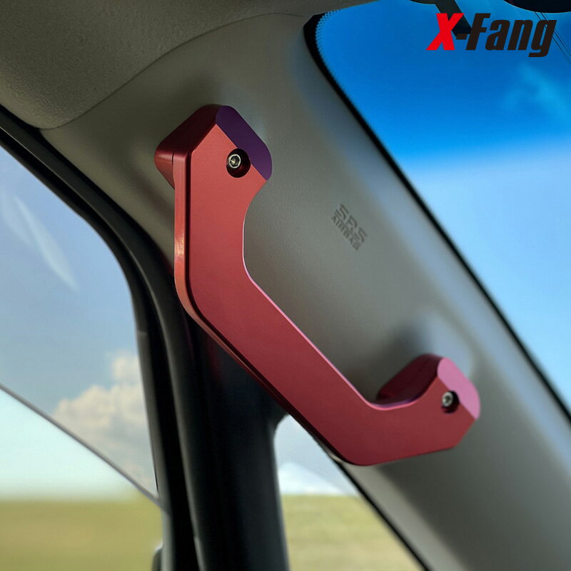 X-Fang PG17913RD Billet Pillar Grip��A&B�ԥ顼��RED �ӥ�åȥԥ顼����å� ��åɡ�Ŭ���DELICA D:5����ǯ���������졼��