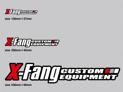 X-Fang XF15027 X-Fang logo Sticker