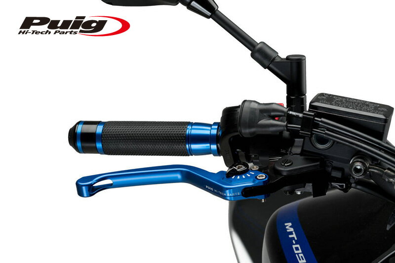Puig 120AN NON-FOLDABLE BRAKE LEVER 3.0BLUE/BLACK（固定タイプ）