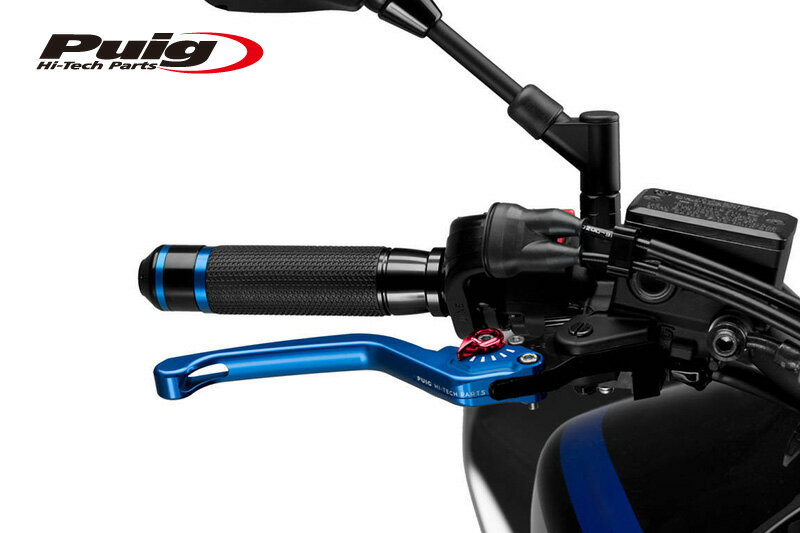 Puig 120AR220AR NON-FOLDABLE BRAKE & CLUTCH LEVER 3.0 BLUE/RED (固定タイプ) プーチ ブレーキ クラッチ セット