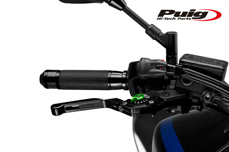 樂天商城 - Puig 14NNV EXTENDABLE FOLDABLE BRAKE LEVER 3.0BLACK/GREEN （全長調整/可倒タイプ）