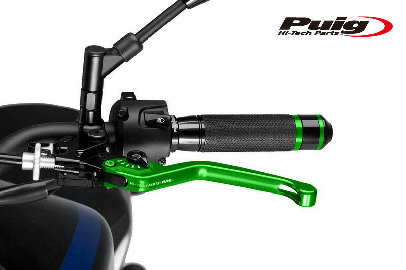 Puig 220VN NON-FOLDABLE CLUTCH LEVER 3.0GREEN/BLACKʸ꥿ס