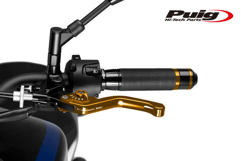 Puig 230OO SHORT CLUTCH LEVER 3.0 GOLD/GOLD（固定タイプ）