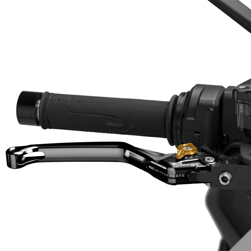樂天商城 - Puig 4120NO BRAKE LEVER 4.0.UNFOLDABLE [BLACK/GOLD] （固定標準タイプ） プーチ ブレーキレバー