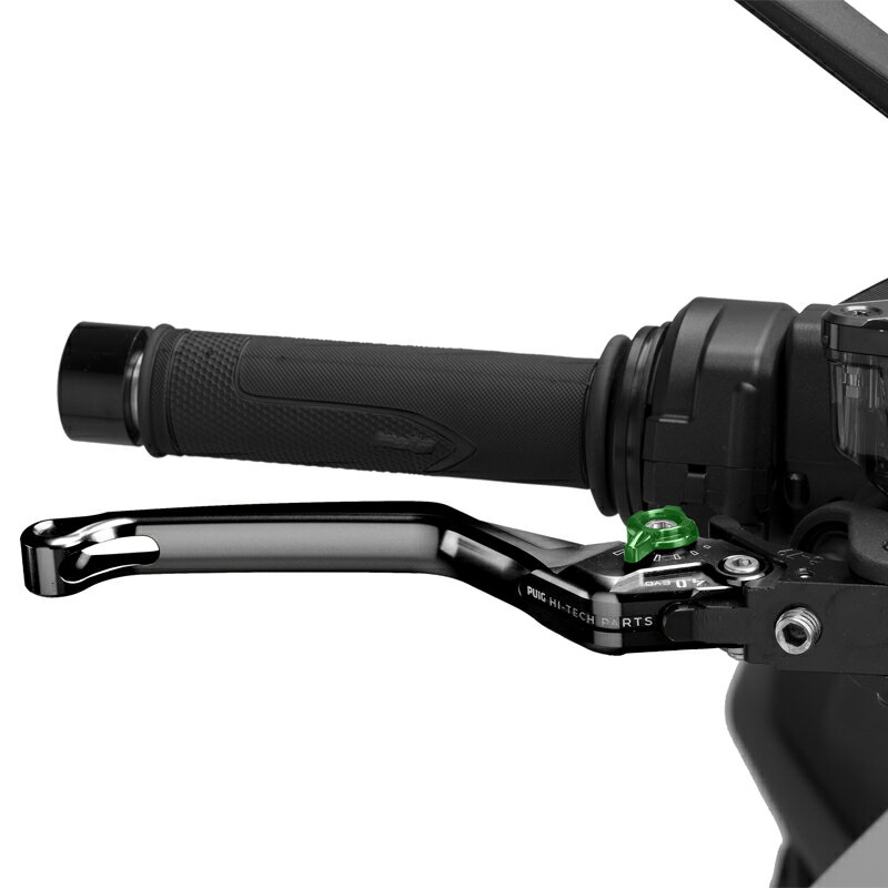樂天商城 - Puig 4120NV BRAKE LEVER 4.0.UNFOLDABLE [BLACK/GREEN] （固定標準タイプ） プーチ ブレーキレバー