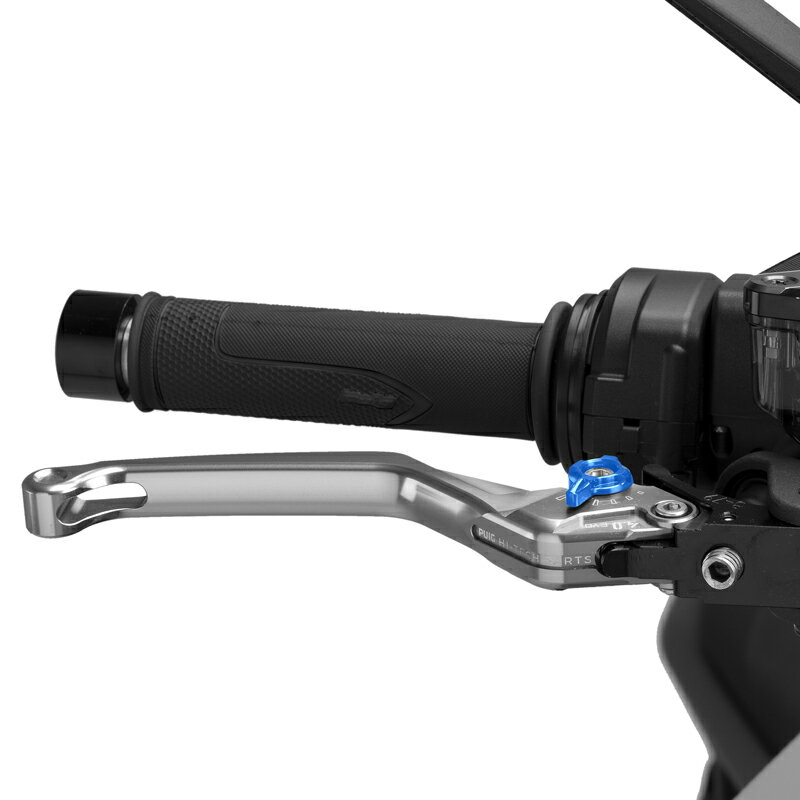 樂天商城 - Puig 4120PA BRAKE LEVER 4.0.UNFOLDABLE [SILVER/BLUE] （固定標準タイプ） プーチ ブレーキレバー