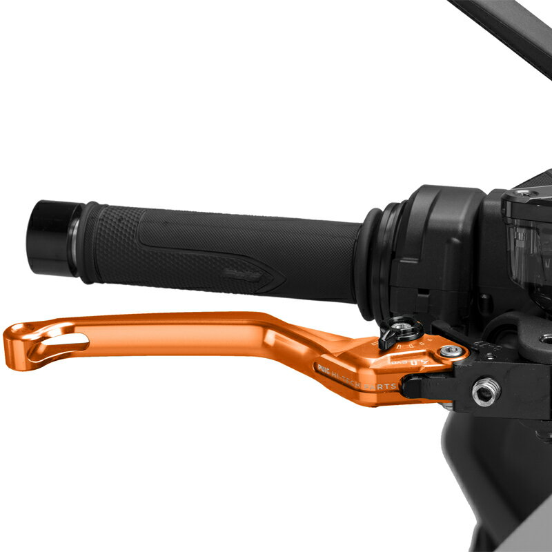 樂天商城 - Puig 4120TN BRAKE LEVER 4.0.UNFOLDABLE [ORANGE/BLACK] （固定標準タイプ） プーチ ブレーキレバー