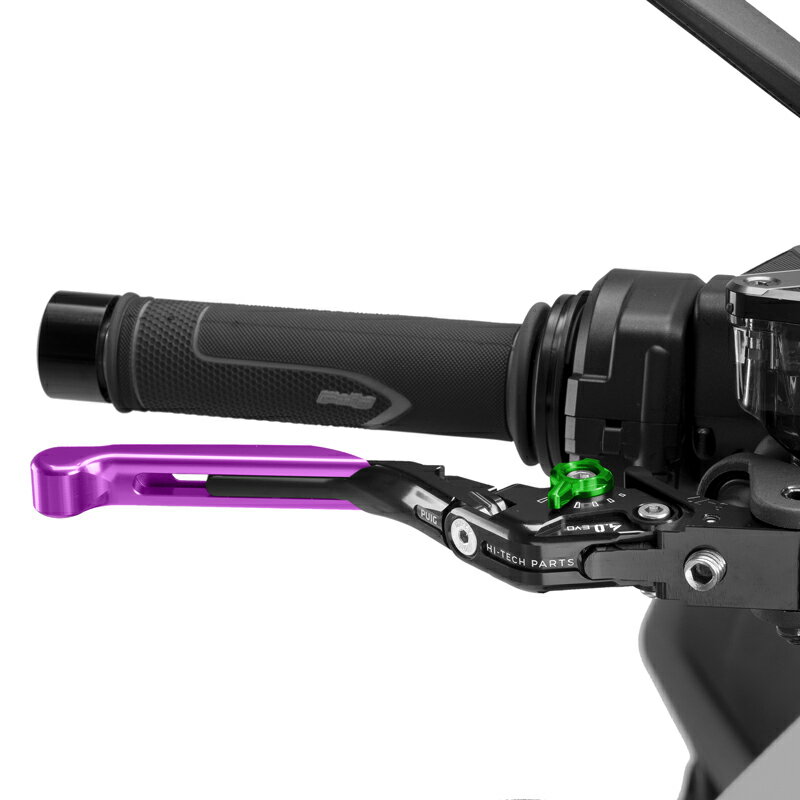樂天商城 - Puig 414LNV BRAKE LEVER 4.0.EXTENDABLE [PURPLE/GREEN] （全長調整、可倒タイプ） プーチ ブレーキレバー