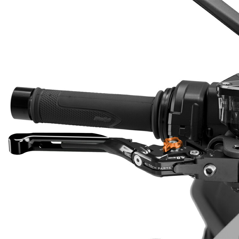 樂天商城 - Puig 414NNT BRAKE LEVER 4.0.EXTENDABLE [BLACK/ORANGE] （全長調整、可倒タイプ） プーチ ブレーキレバー
