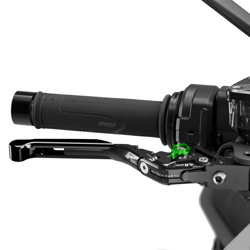 樂天商城 - Puig 414NNV BRAKE LEVER 4.0.EXTENDABLE [BLACK/GREEN] （全長調整、可倒タイプ） プーチ ブレーキレバー