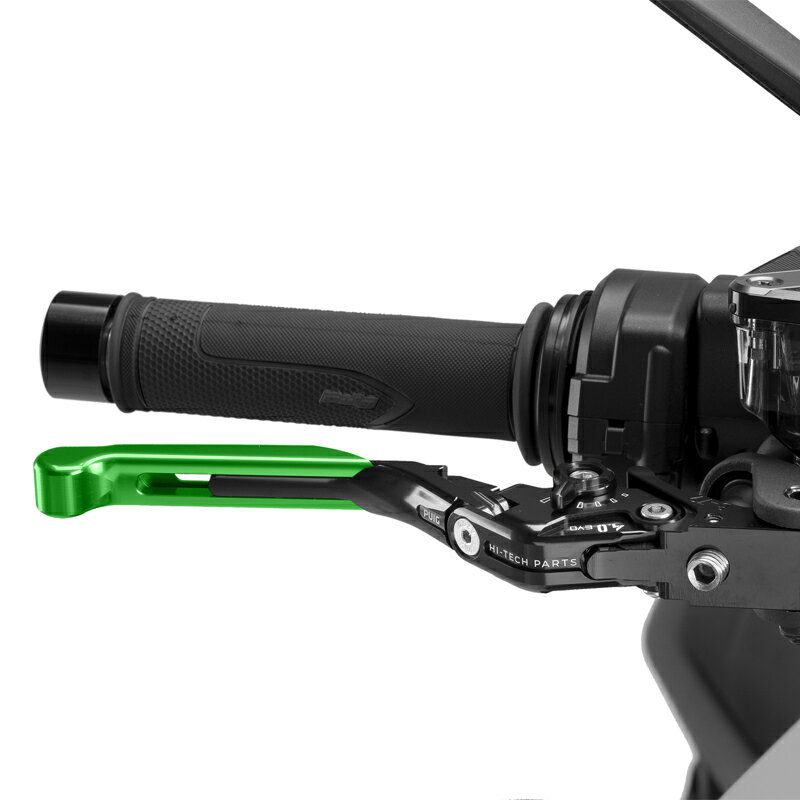 樂天商城 - Puig 414VNN BRAKE LEVER 4.0.EXTENDABLE [GREEN/BLACK] （全長調整、可倒タイプ） プーチ ブレーキレバー