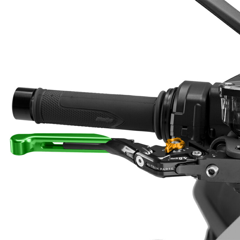 樂天商城 - Puig 414VNO BRAKE LEVER 4.0.EXTENDABLE [GREEN/GOLD] （全長調整、可倒タイプ） プーチ ブレーキレバー